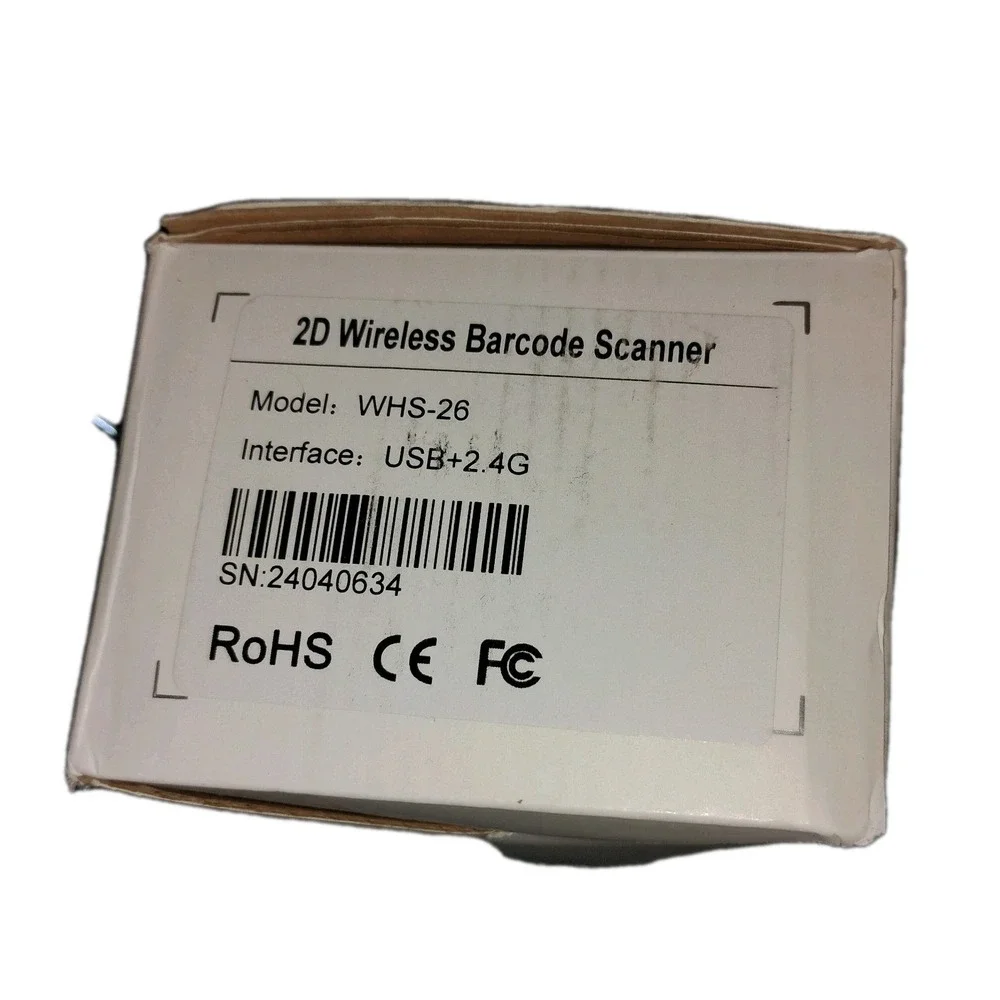 2D WIRELESS‎ Barcode Scanner WHS-26 usb+2.4g NEW in box